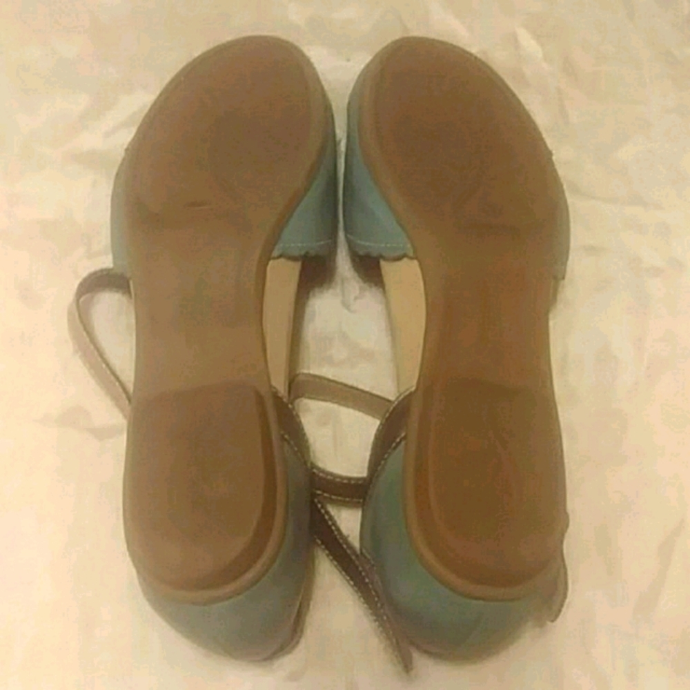 Earth Belltower Teal Mary Jane Flats - Picture 4 of 4
